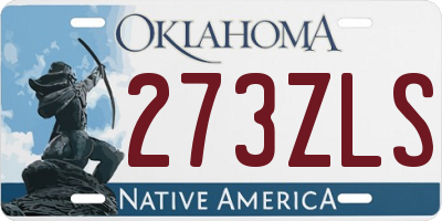 OK license plate 273ZLS