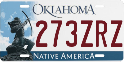 OK license plate 273ZRZ