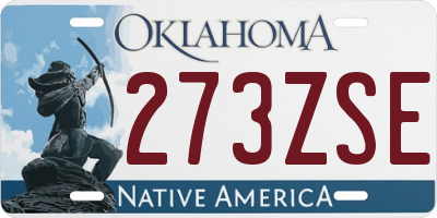 OK license plate 273ZSE