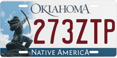 OK license plate 273ZTP