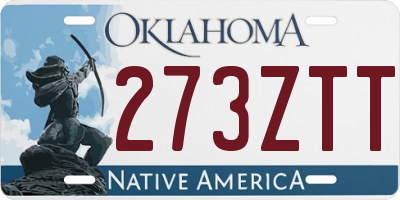 OK license plate 273ZTT