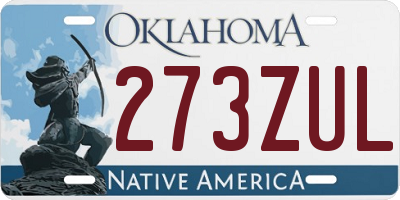 OK license plate 273ZUL