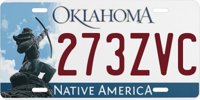 OK license plate 273ZVC