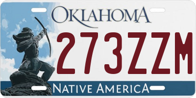 OK license plate 273ZZM