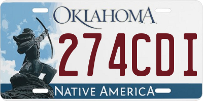 OK license plate 274CDI