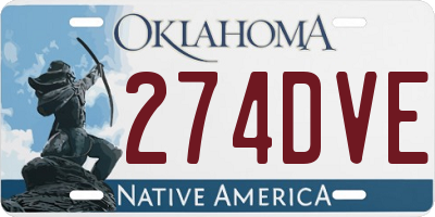 OK license plate 274DVE