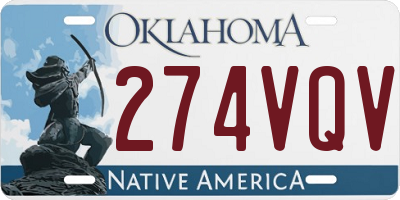 OK license plate 274VQV