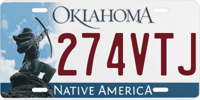 OK license plate 274VTJ