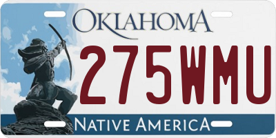 OK license plate 275WMU