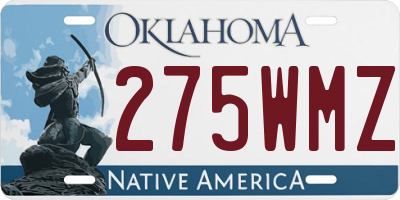 OK license plate 275WMZ
