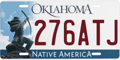 OK license plate 276ATJ