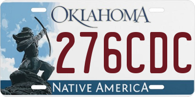 OK license plate 276CDC