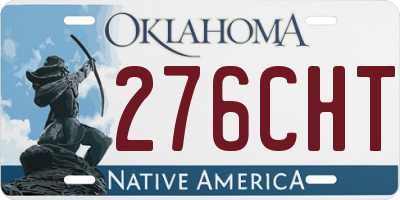 OK license plate 276CHT