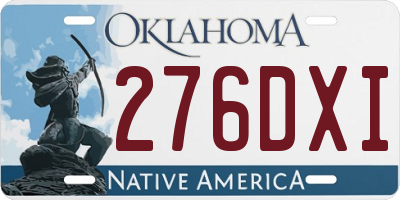 OK license plate 276DXI