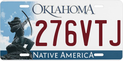 OK license plate 276VTJ