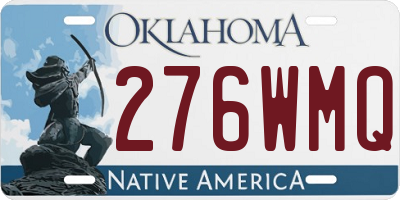 OK license plate 276WMQ