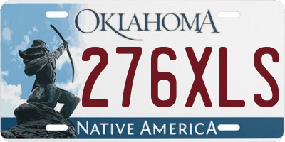 OK license plate 276XLS