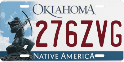 OK license plate 276ZVG