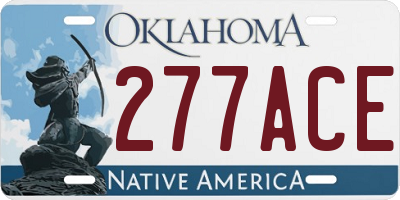 OK license plate 277ACE