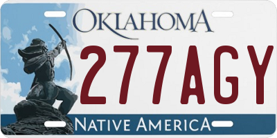 OK license plate 277AGY