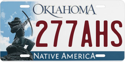 OK license plate 277AHS