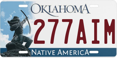 OK license plate 277AIM