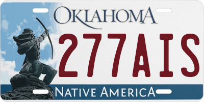 OK license plate 277AIS