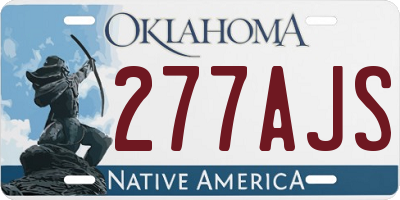 OK license plate 277AJS
