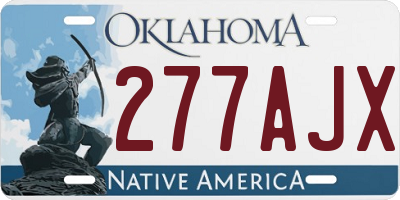OK license plate 277AJX