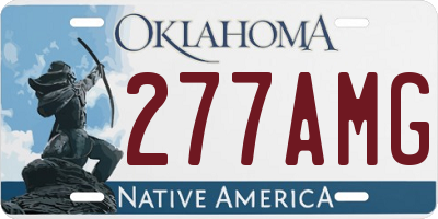 OK license plate 277AMG