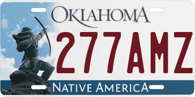 OK license plate 277AMZ
