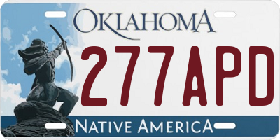 OK license plate 277APD
