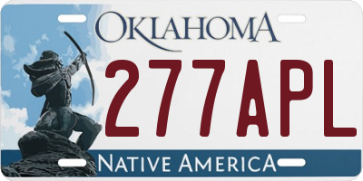 OK license plate 277APL
