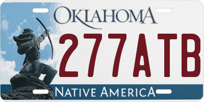 OK license plate 277ATB