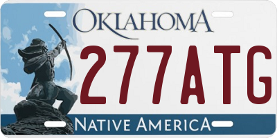 OK license plate 277ATG