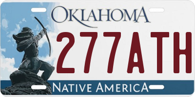 OK license plate 277ATH