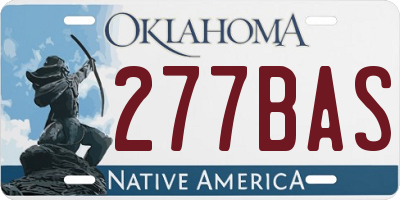 OK license plate 277BAS