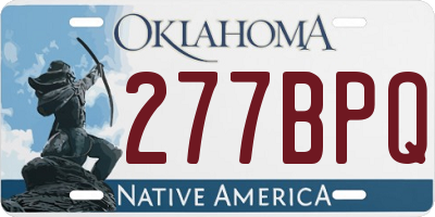 OK license plate 277BPQ