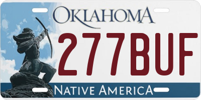 OK license plate 277BUF
