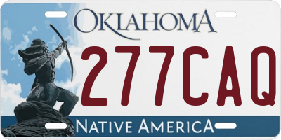 OK license plate 277CAQ
