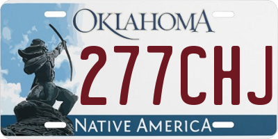 OK license plate 277CHJ