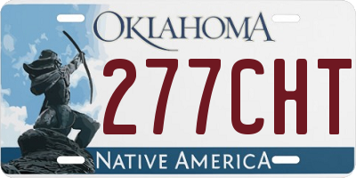 OK license plate 277CHT