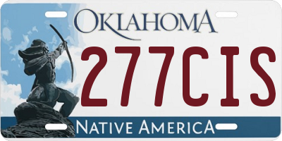 OK license plate 277CIS