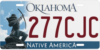 OK license plate 277CJC