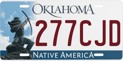 OK license plate 277CJD
