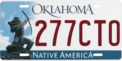 OK license plate 277CTO
