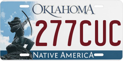 OK license plate 277CUC