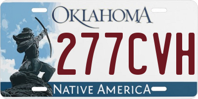 OK license plate 277CVH