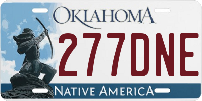 OK license plate 277DNE