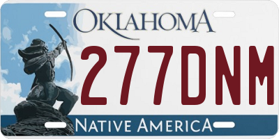 OK license plate 277DNM
